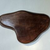 Empty wooden fruit bowl, handmade, slow decoration
