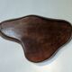 Empty wooden fruit bowl, handmade, slow decoration