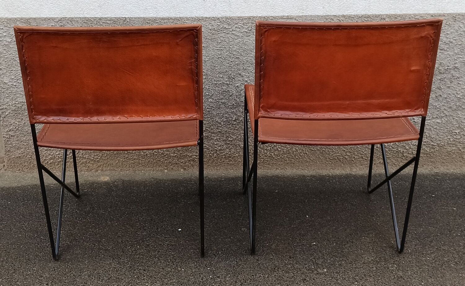 Pair of leather chairs