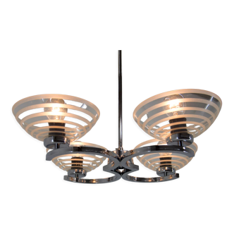 Art Deco Chandelier by Napako, Czechoslovakia, 1940s