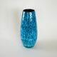Blue ceramic vase, German design, 1960s, made in Germany