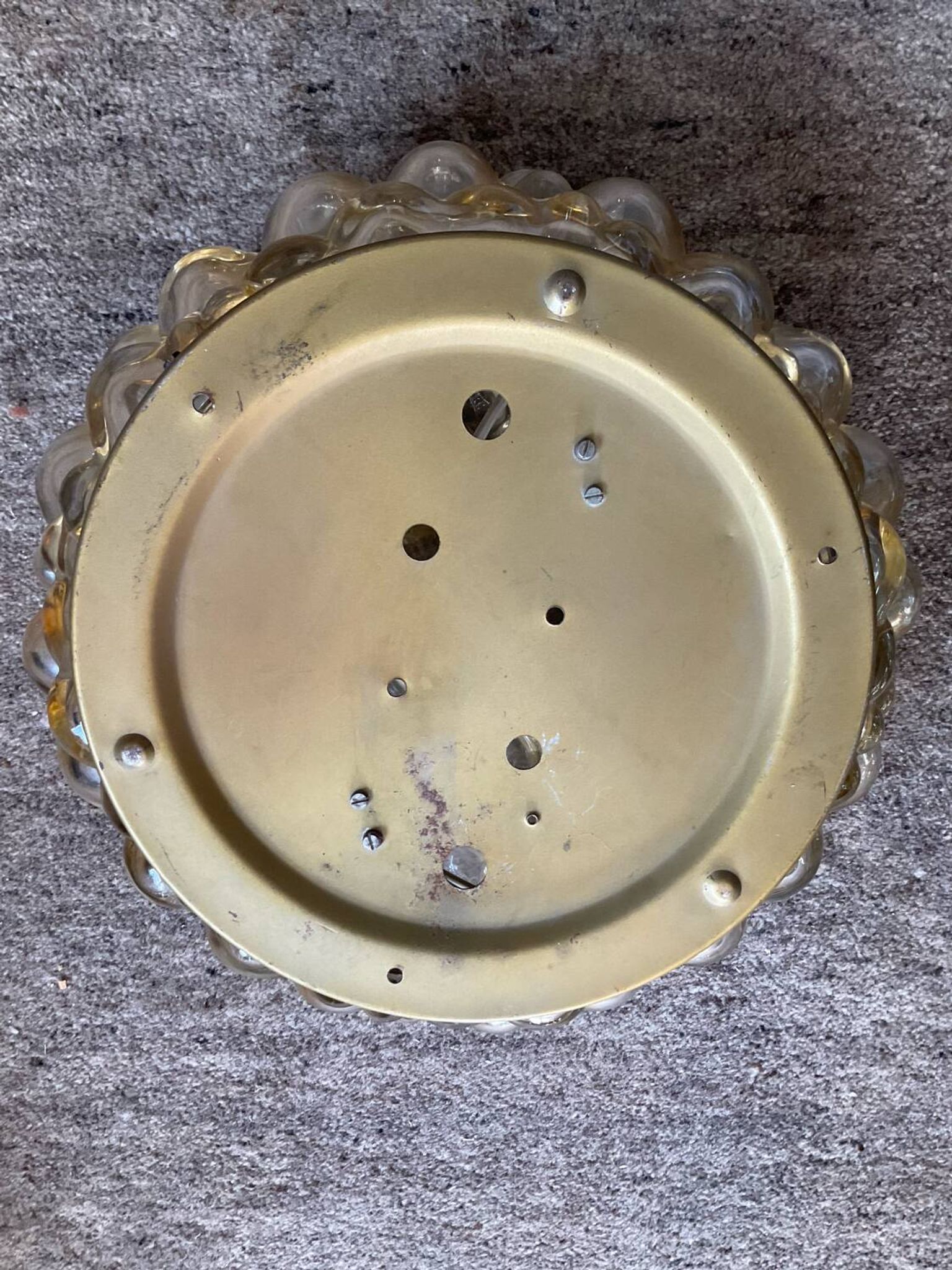Pair of Bubble-Helana Tynell wall lights or ceiling lights from the 1970s.