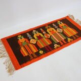 1960s Small Polish Wool Rug 132x51cm
