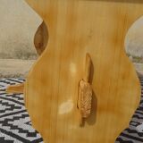 Pine table, white top