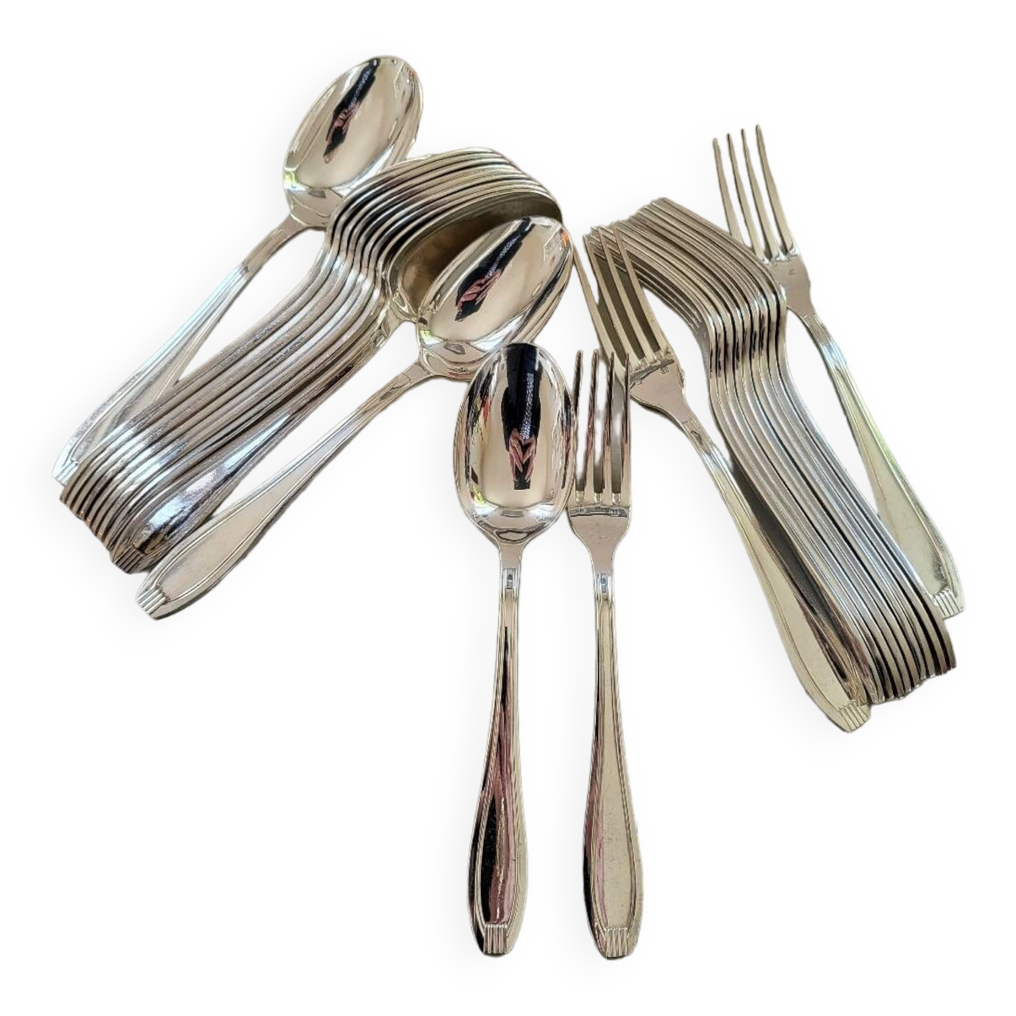 Silver Metal Dessert Entremet Cutlery