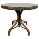 Thonet dining table for 4 people with a glass top.