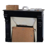 Antique Belgian Black Marble Fireplace - Napoleon III