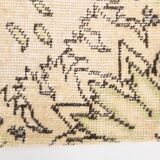 Cream & Light Yellow Turkish Vintage Rug, 215x320Cm