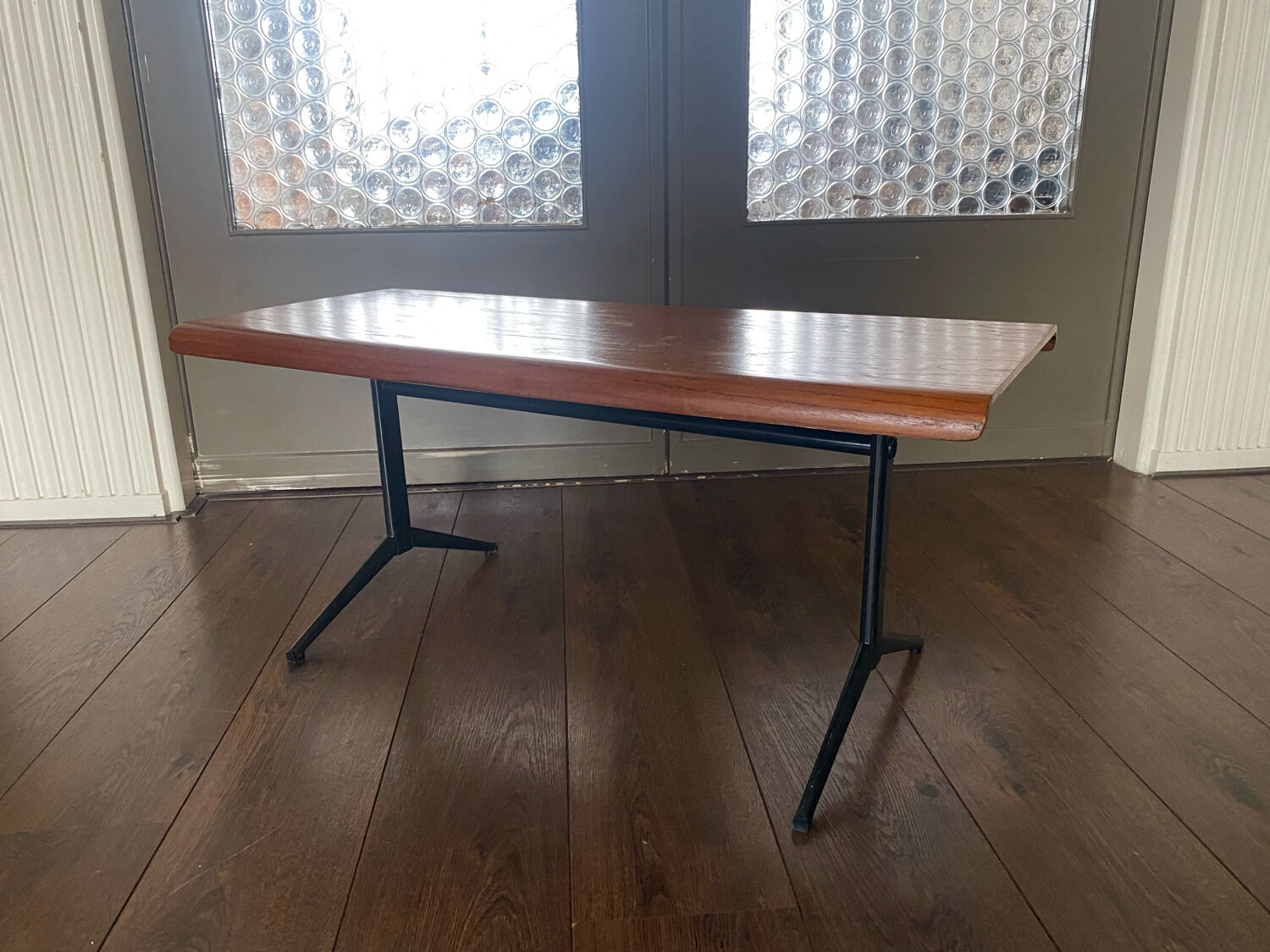 Teak and metal coffee table by Friso Kramer for Auping 1960s