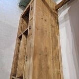 wooden shelf unit