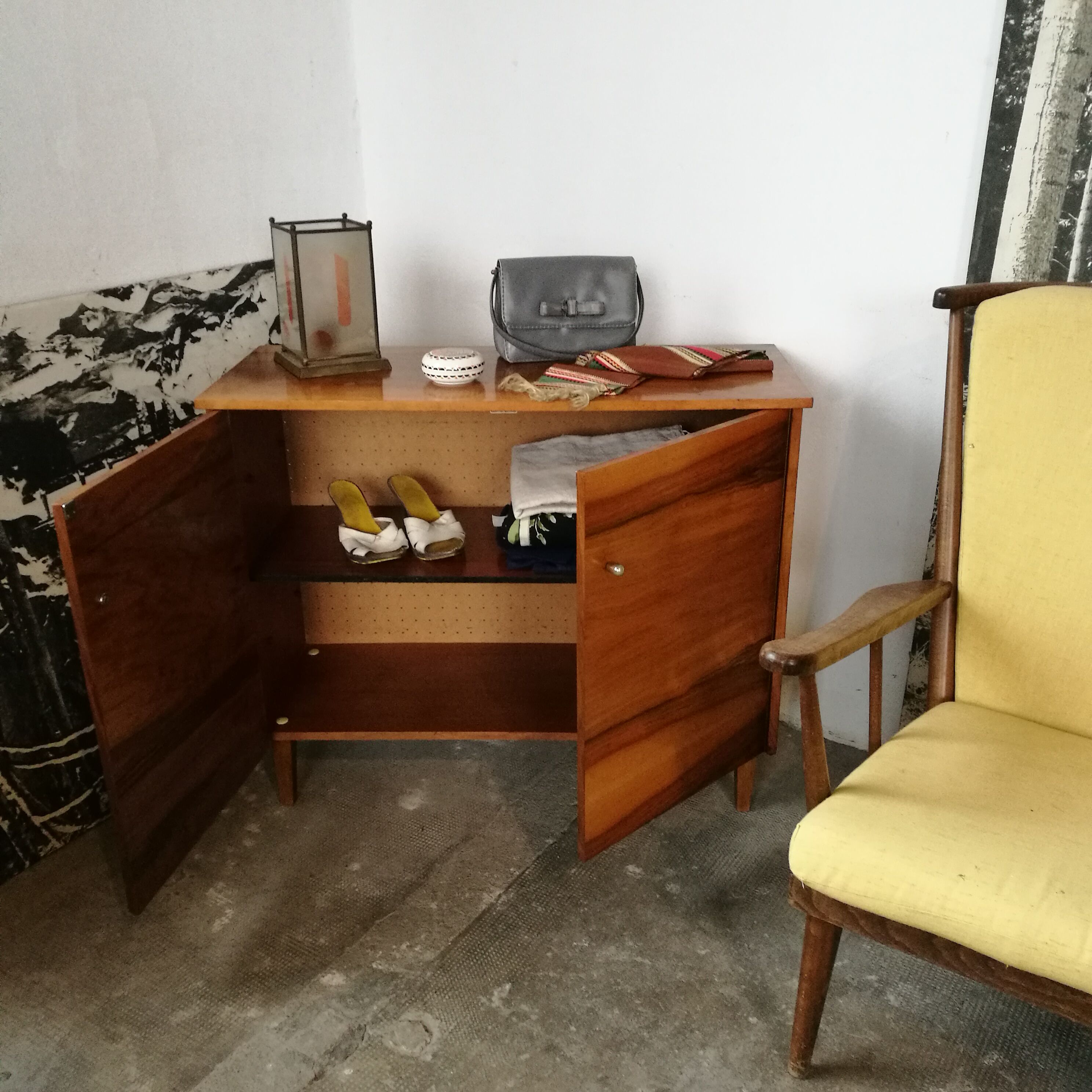 Vintage wooden storage furniture