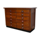 Dutch apothecary furniture in oak mid-twentieth century