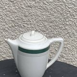 Coffee maker, milk jug and sugar bowl, Lumière, Digoin and Sarreguemines models