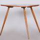 Small Restored MidCentury Table, Beech and Umakart, Czechia, 1950s