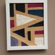Swedish Oil on Canvas on Board – “Geometric Abstract” by C.A. Ekvall