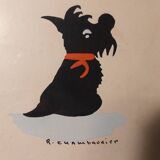 Signed gouache