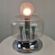 Italian Space Age Table Lamp with Effervescent Bubble Glass, 1970's