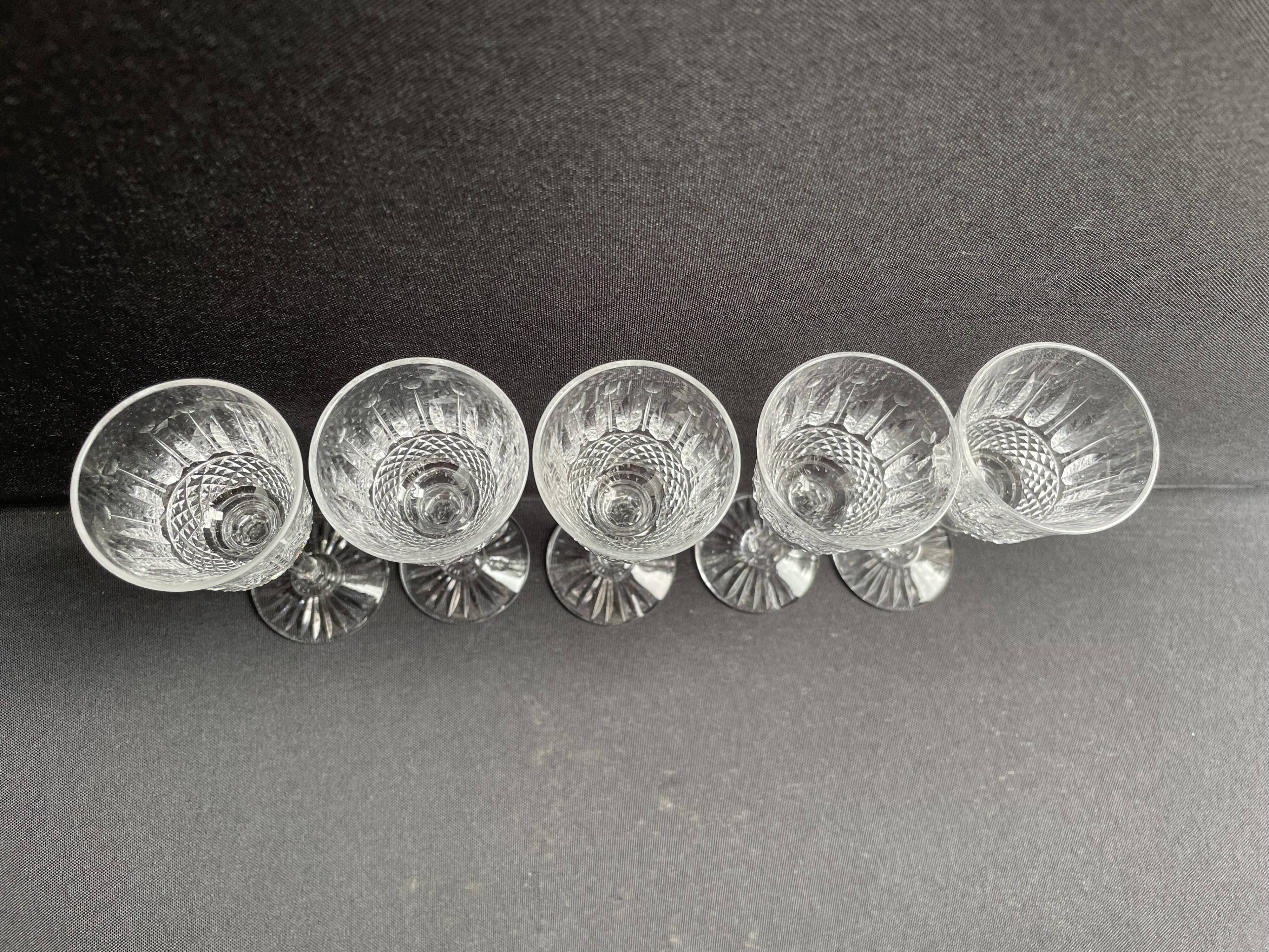 5 Water glasses – Mouth-blown and hand-cut crystal