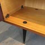 Enfilade en acajou sur une base en bois noirci