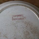 Plat creux Sarreguemines modèle FONTANGES blanc/rose