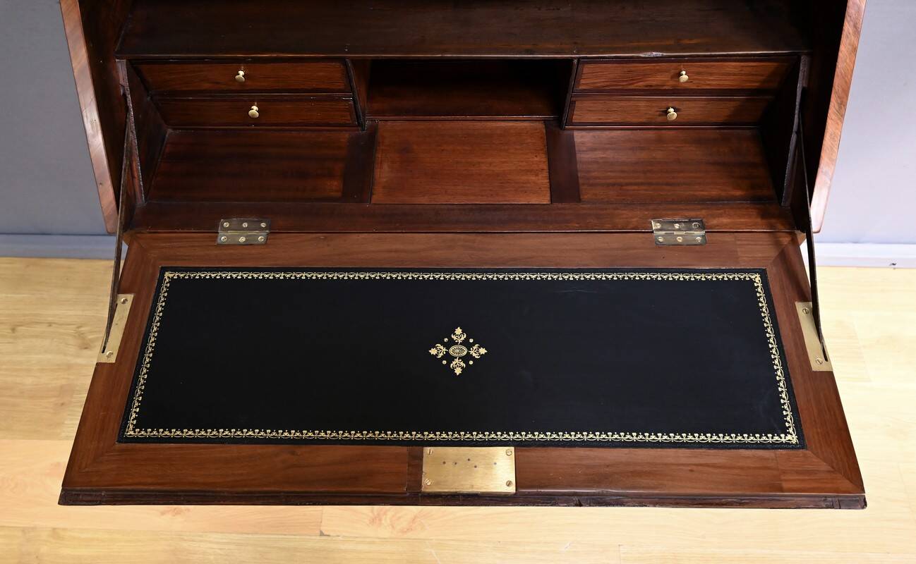 Rosewood and Mahogany Sloping Desk, Louis XVI Style – Mid-19th Century