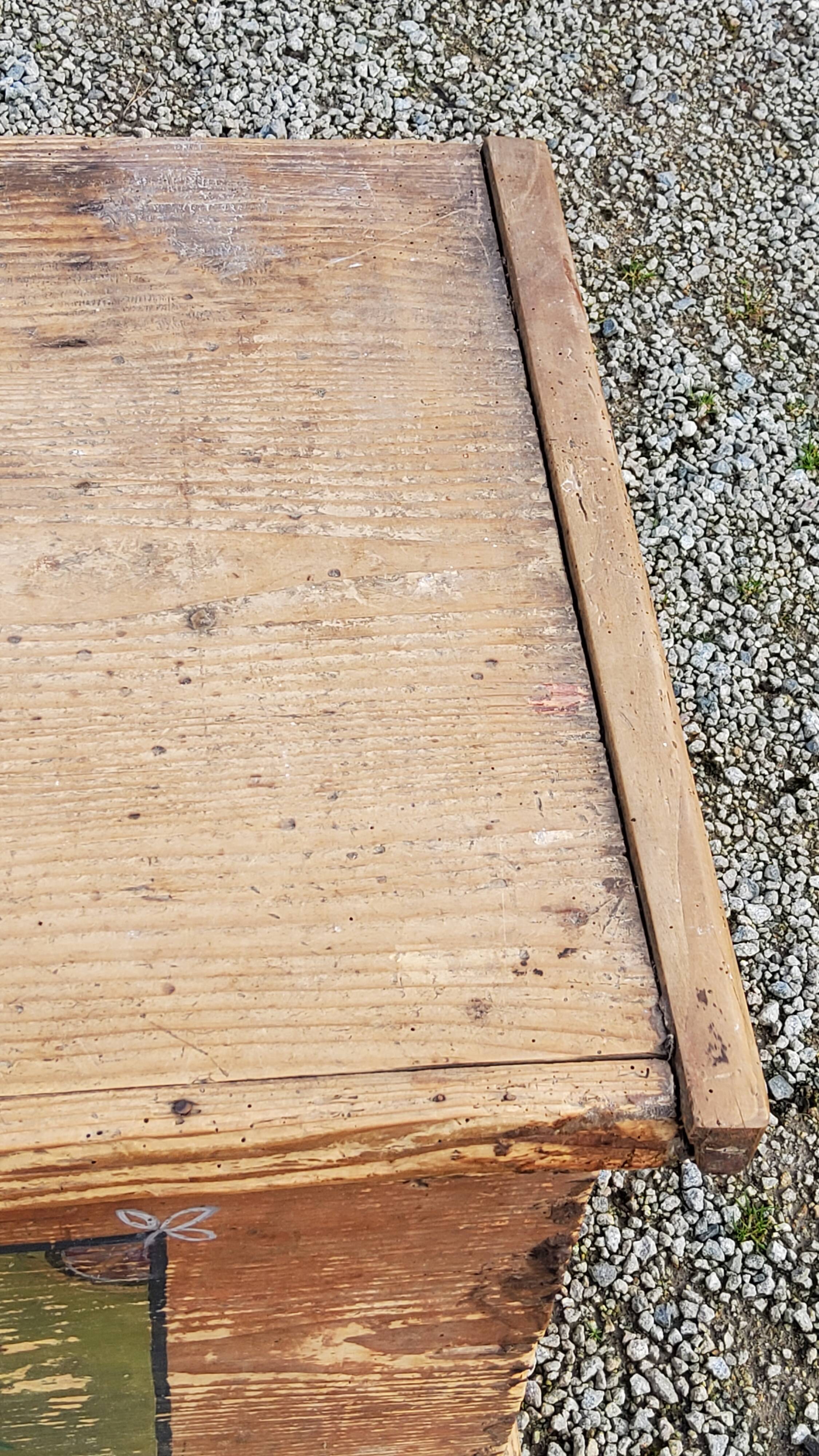 Alsatian polychrome wedding chest eighteenth -nineteenth century