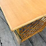 Desk in vintage rattan