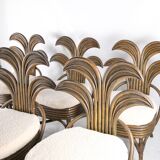 Set of 6 rattan chairs