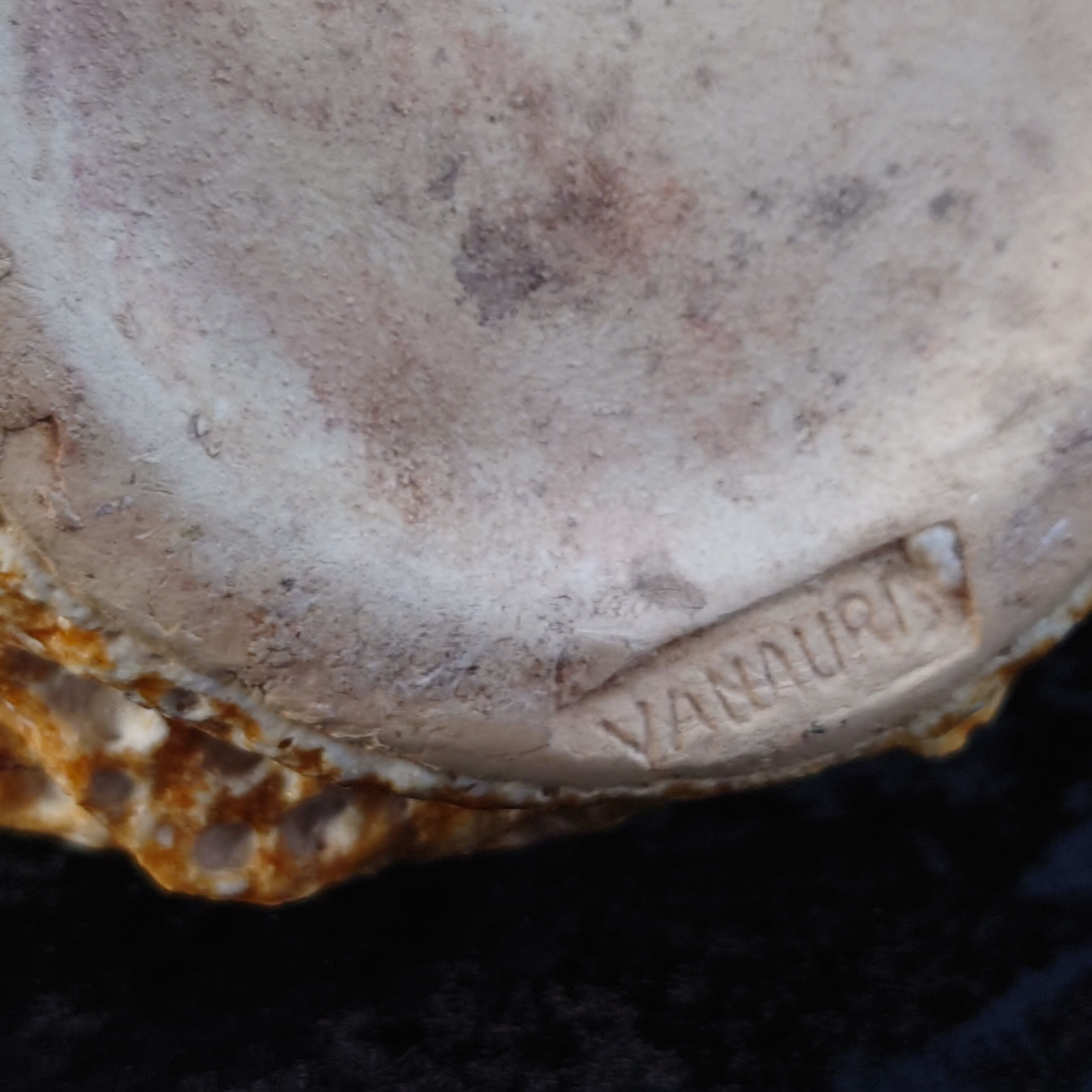 Vase orange Vallauris