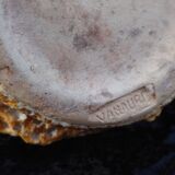 Vase orange Vallauris