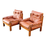 Paire de fauteuils S15 Pierre Chapo