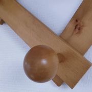 Solid pine crossbar coat rack from the 90s