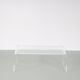 1970s Bent plexiglass coffee table from France