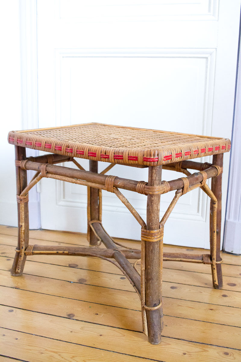 Rattan coffee table
