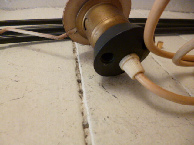 Lamp vintage of 50 years in resin