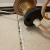 Lamp vintage of 50 years in resin