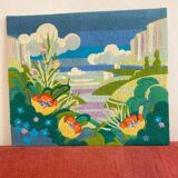 Colorful vintage tapestry