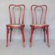 Set of 2 chairs tanned Bistrot by Thonet N°A49 - 1925 -