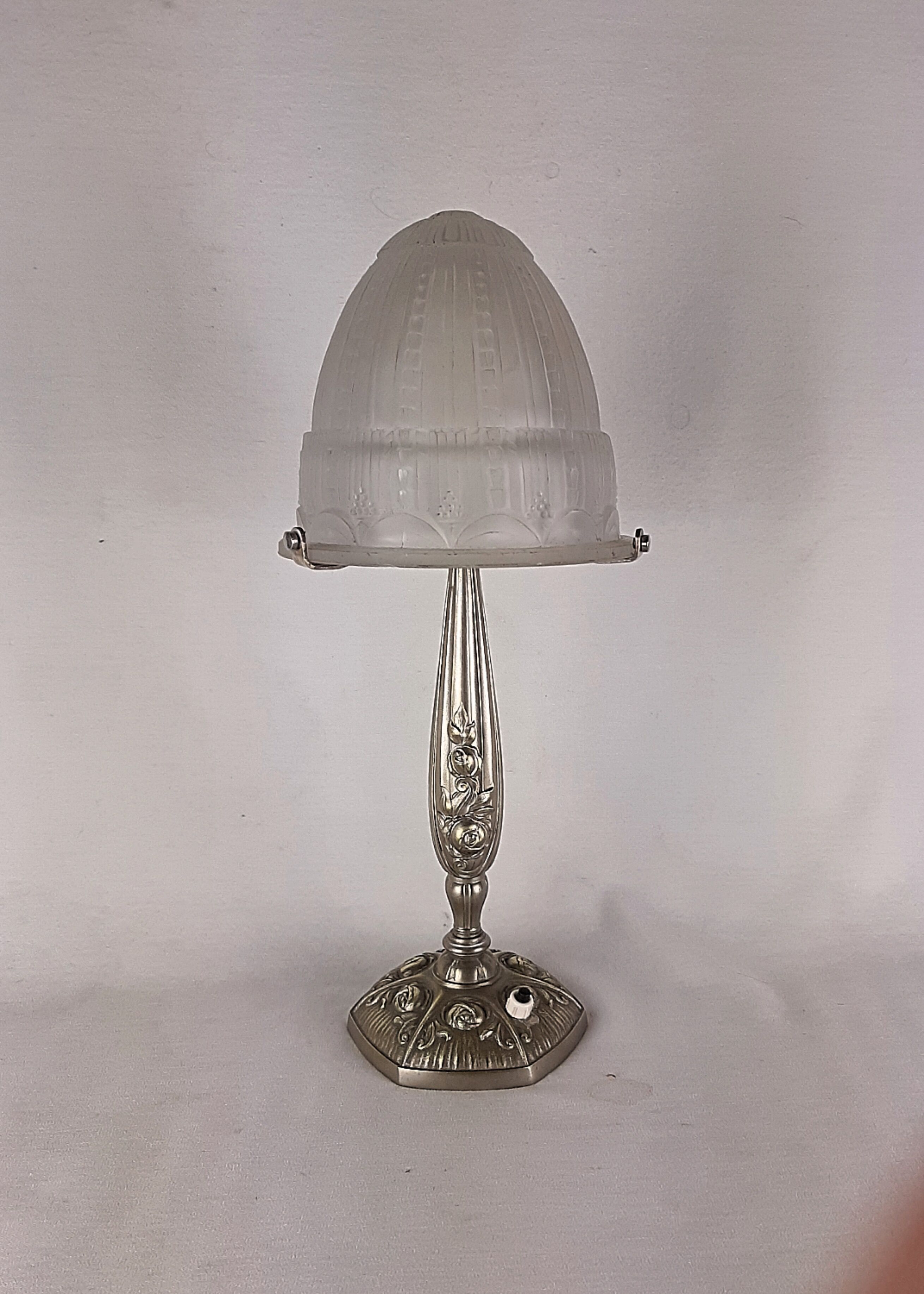 Art Deco period lamp signed MULLER Frères H 40cm