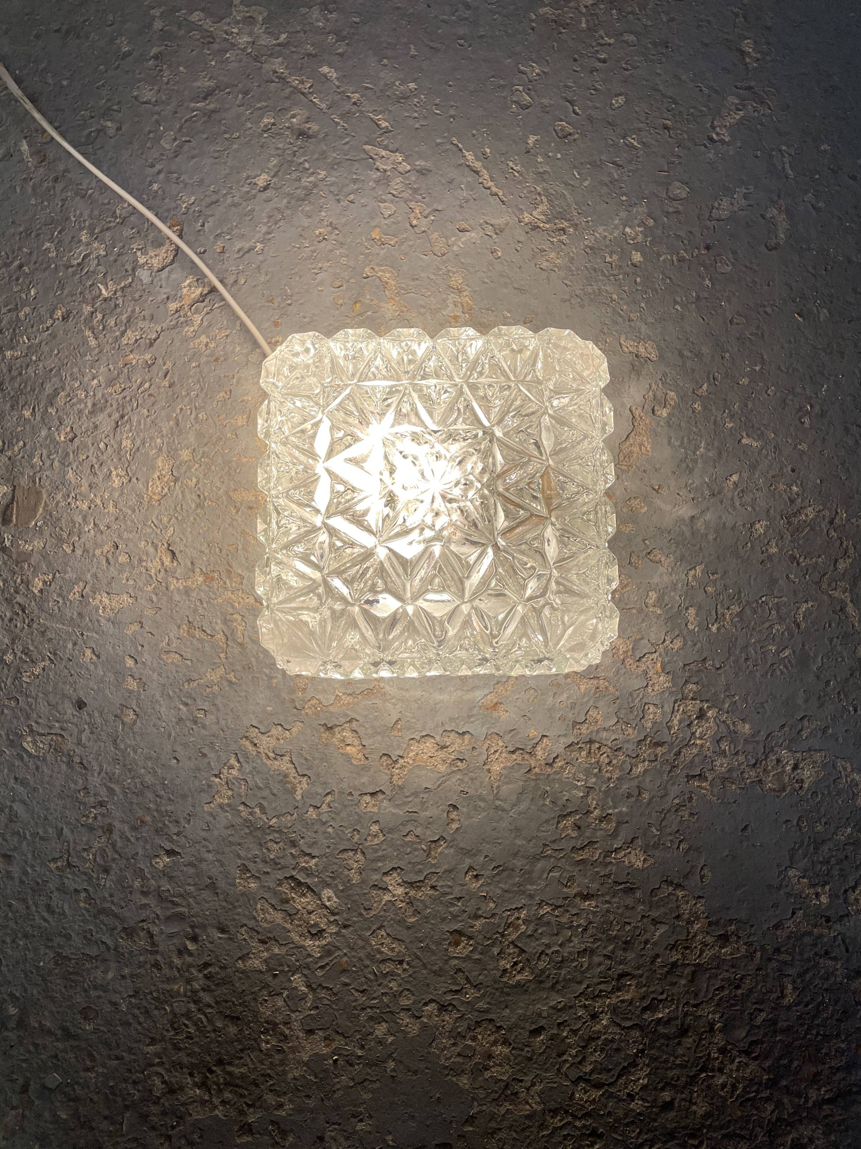 Vintage glass ceiling light