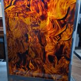 Lucite tortoiseshell and silver metal style