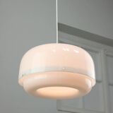 Italian White Medusa Pendant Brass Edition by Luigi Massoni for Guzzini, 1970s