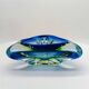 Cendrier, vide-poche triangulaire en verre de Murano, Italie années 1960
