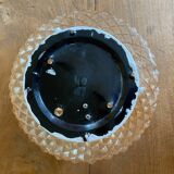 Lot de trois plafonniers en verre art déco