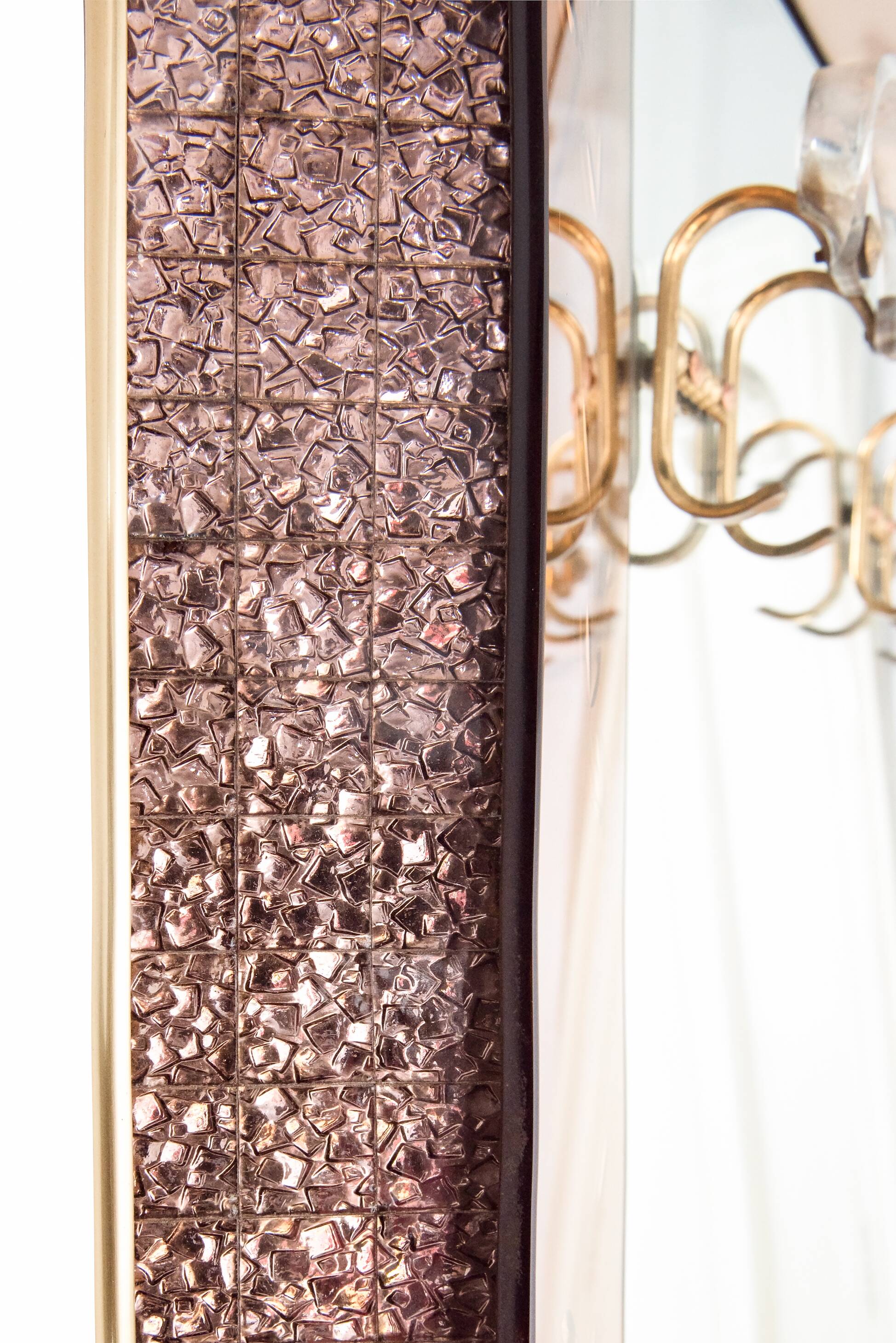 Mirror - venetian art-deco coat holder 126x193cm