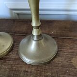 Pair of brass candlesticks