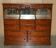 Victorian Flame-Mahogany Apothecary Cabinets with Drawers