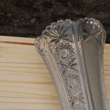 Chiseled crystal vase