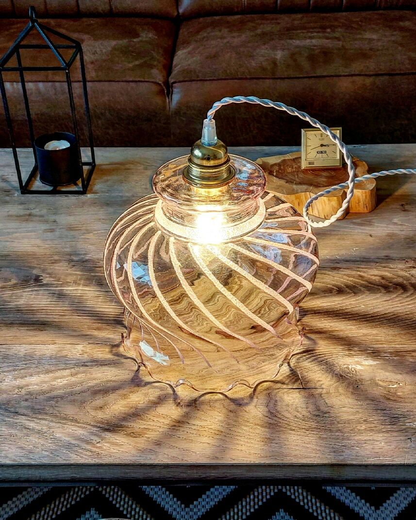Vintage pink globe