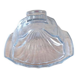 Antique glass butter dish